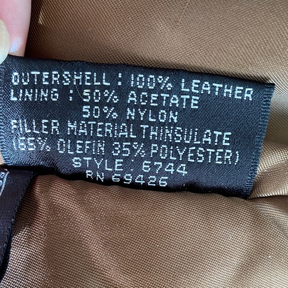 Vintage Men's Brown Leather Bomber Jacket Women Sz M Stand Collar Aviator Retro - Picture 14 of 16